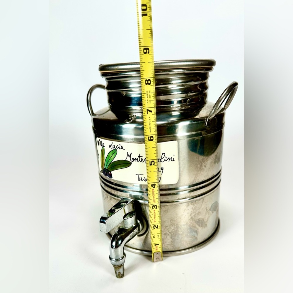 RARE Professional Grade Stainless Steel Olive Oil Dispenser Italy 3L - Picture 11 of 16